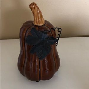 Orange ceramic pumpkin